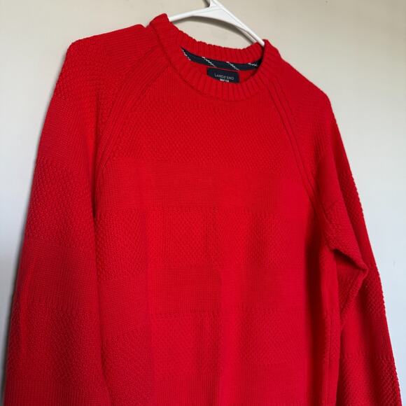 Lands End Drifter Mens Sweater Medium 38-40 Blue Red Crewneck Preppy Bundle Lot - Picture 5 of 11